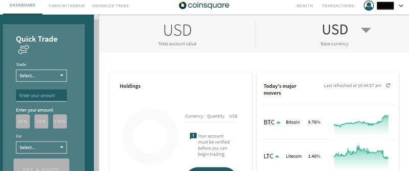 Coinsquare-Crypto-Austausch